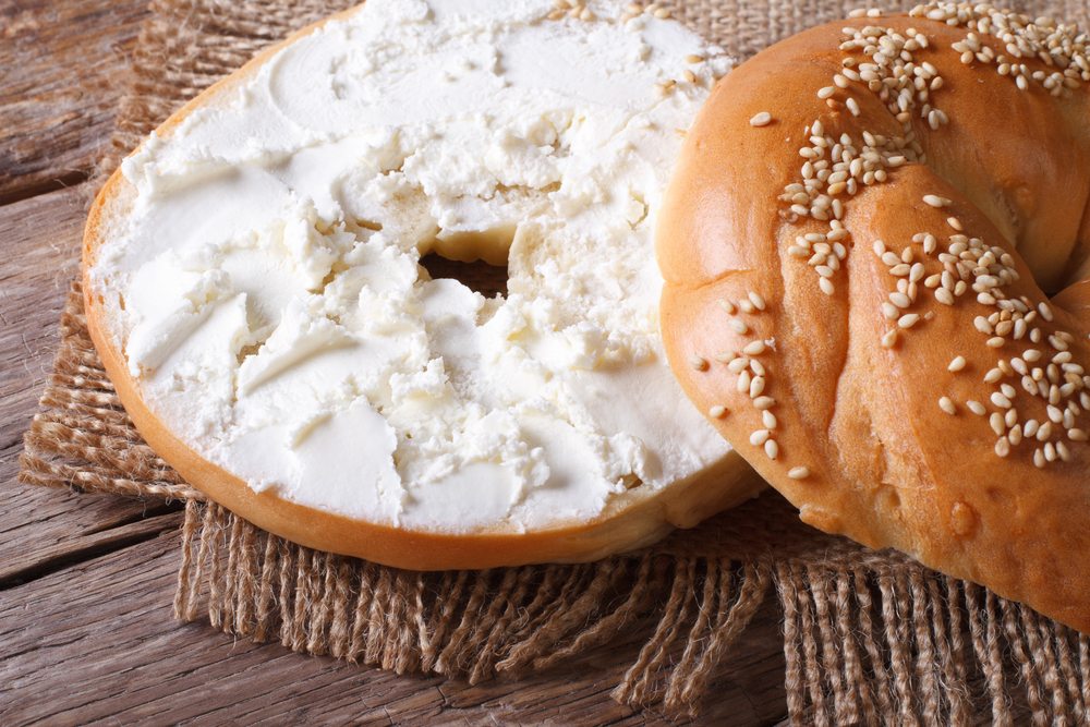 bagel cream cheese calories bagel cream cheese calories